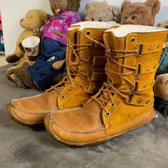 Women’s Vintage Botte Sport Brown Suede & Leather Lace-Up Boots - Picture 3 of 16